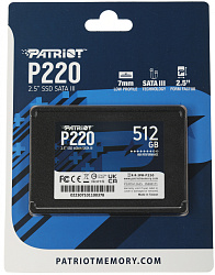 Накопитель SSD Patriot SATA-III 512GB P220S512G25 P220 2.5"