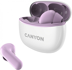 Гарнитура вкладыши Canyon TWS-5 фиолетовый беспроводные bluetooth в ушной раковине (CNS-TWS5PU)
