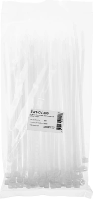 Стяжка пластиковая Lanmaster TWT-CV-200 200x4.6мм (упак:100шт) нейлон внутри помещений