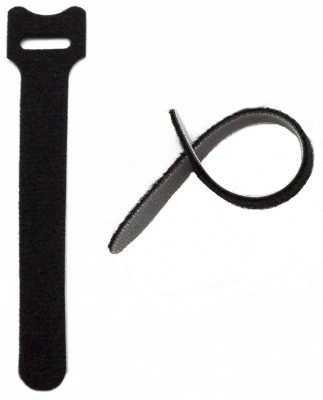 Хомут-липучка Hyperline WASN-135-BK-10 135x15мм (упак:10шт) полиамид черный