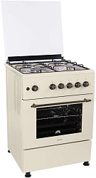 Плита Газовая Nordfrost GG6061Y бежевый (металлическая крышка) реш.сталь