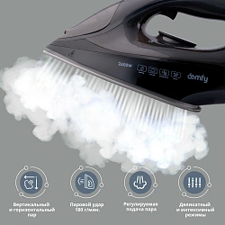 Утюг Domfy DSB-EI603 2600Вт черный