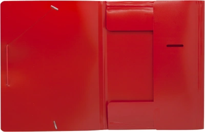 Папка на резинке Silwerhof Eco A4 пластик 0.5мм кор.15мм красный