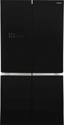 Холодильник Hitachi R-WB720VUC0 GBK 3-хкамерн. черный стекло инвертер