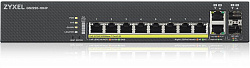 Коммутатор Zyxel GS2220-10HP-EU0101F (L2) 8x1Гбит/с 2xКомбо(1000BASE-T/SFP) 8PoE+ 180W управляемый