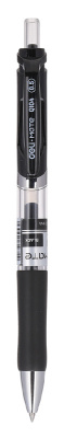 Ручка гелев. автоматическая Deli Mate EQ10420 прозрачный d=0.5мм черн. черн. сменный стержень резин. манжета