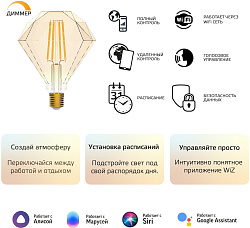 Умная лампа Gauss Smart Home Diamond E27 Wi-Fi (1350112)