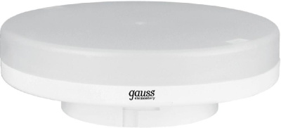 Лампа светодиодная Gauss Elementary GX53 9Вт цок.:GX53 таблетка 220B 4100K св.свеч.бел.нейт. Tablet (упак.:1шт) (83829)
