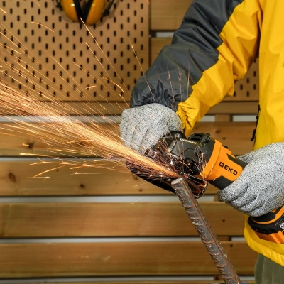 Углошлифовальная машина Deko DKAG20-125 без АКБ и ЗУ 8500об/мин рез.шпин.:M14 d=125мм (063-2155)