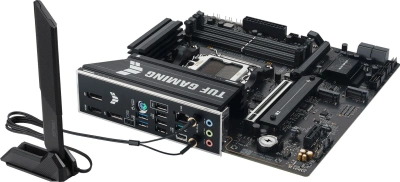 Материнская плата Asus TUF GAMING B850M-E WIFI SocketAM5 AMD B850 4xDDR5 mATX AC`97 8ch(7.1) 2.5Gg RAID+HDMI+DP
