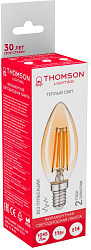 Лампа филам. Thomson Filament TH-B2116 11Вт цок.:E14 свеча 220B св.свеч.бел.теп. Candle (упак.:1шт)