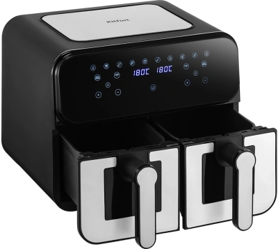 Аэрогриль Kitfort КТ-2269 2400Вт серебристый/черный