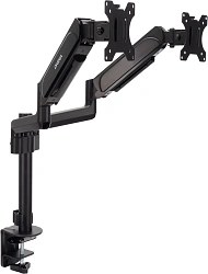 Кронштейн для мониторов ЖК Digma D-MM202D черный 17"-32" макс.9кг крепление к столешнице поворот и наклон