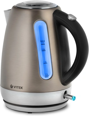 Чайник электрический Vitek VT-7025 1.7л. 2100Вт бронзовый корпус: металл/пластик