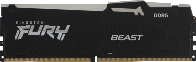 Память DDR5 2x32GB 5200MHz Kingston KF552C36BBEAK2-64 Fury Beast Expo RGB RTL Gaming PC5-41600 CL36 DIMM 288-pin 1.25В kit single rank с радиатором Ret