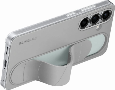 Чехол (клип-кейс) Samsung для Samsung Galaxy S25 Standing Grip Case серый (EF-GS931CJEGRU)
