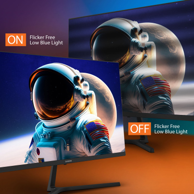 Монитор SunWind 27" SM-27QI201 черный IPS LED 16:9 HDMI M/M матовая 300cd 178гр/178гр 2560x1440 75Hz G-Sync DP 2K 4.3кг