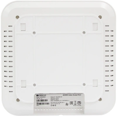 Точка доступа Origo OAP3000GI (OAP3000GI/A1A) AX3000 100/1000/2500BASE-T белый