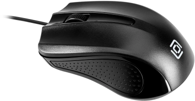 Мышь Оклик 225M черный оптическая 1200dpi USB для ноутбука 3but (997791)