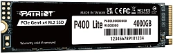 Накопитель SSD Patriot PCIe 4.0 x4 4TB P400LP4KGM28H P400 Lite M.2 2280