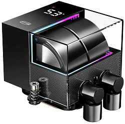 Система водяного охлаждения PcCooler DS360 Pro Digital Soc-AM5/AM4/1200/1700/1851 черный 4-pin Al LCD 310W Ret (D7-S360WBKN-GL)