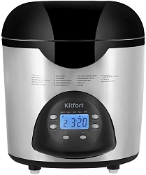 Хлебопечь Kitfort КТ-315 530Вт серебристый/черный