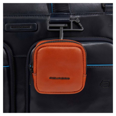 Деловая сумка Piquadro Blue Square Revamp CA6105B2V/BLU с отделением для ноутбука синий натур.кожа