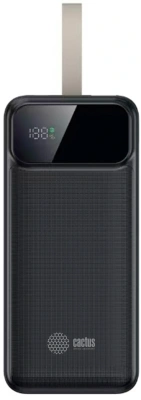 Мобильный аккумулятор Cactus CS-PBFSND-40000 40000mAh 65W 3A черный