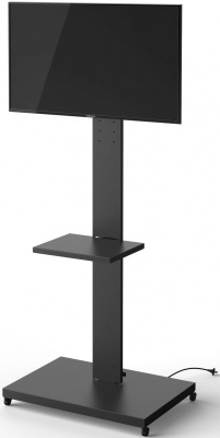 Подставка для телевизора Holder PR-107 черный 32"-70" макс.60кг напольный поворот и наклон