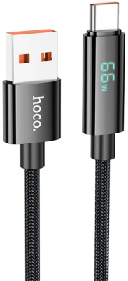 Кабель Hoco U125 TYPE-C 5A(11916) USB (m)-USB Type-C (m) 1.2м черный