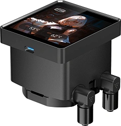 Система водяного охлаждения PcCooler DT360 Display ARGB Soc-AM5/AM4/1200/1700/1851 черный 4-pin 15-33.1dB Al LCD 320W Ret (DT360-BKAWXY-GL)