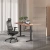 Подстолье Cactus CS-MDF-BK механическое черный каркас черный 60x118x133см (CS-MDF-BK)