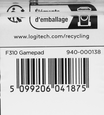 Геймпад Logitech F310 синий/черный USB (940-000138)