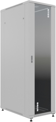 Шкаф серверный NTSS Премиум (NTSS-R42U60100GS) напольный 42U 600x1000мм пер.дв.стекл металл 900кг серый 910мм 1987мм IP20 сталь укомплектованный