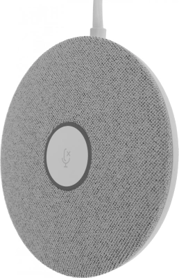 Микрофон проводной Logitech Rally Mic Pod 2.95м белый