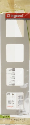 Рамка Legrand Etika 672514 накладная 4x ABS пластик слоновая кость