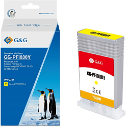 Картридж струйный G&G GG-PFI030Y PFI-030Y желтый (55мл) для Canon imagePROGRAF TA-20/30
