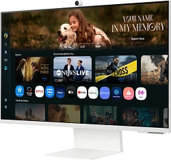 Монитор Samsung 32" S32FM803UIXCI белый VA LED 4ms 16:9 HDMI M/M матовая HAS Piv 3000:1 400cd 178гр/178гр 3840x2160 60Hz 4K USB 7кг