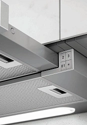 Вытяжка встраиваемая Elica Elite 14 Lux GRVT/A/90 серебристый/стекло черное управление: кнопочное (1 мотор)