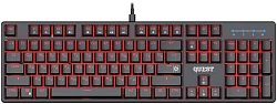 Клавиатура Defender Gk-596 механическая черный USB for gamer LED (45596) кабель 1.5м