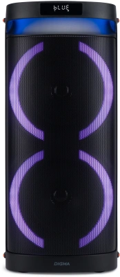 Минисистема Digma D-MC1750 черный 60Вт FM USB BT micro SD