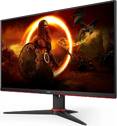 Монитор AOC 23.8" 24G2SPAE черный/красный IPS LED 1ms 16:9 HDMI M/M матовая 250cd 178гр/178гр 1920x1080 165Hz FreeSync Premium VGA DP FHD 3.75кг