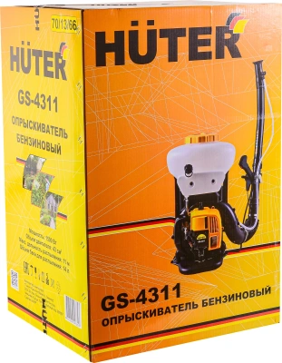 Опрыскиватель Huter GS-4311 бенз. ранц. 14л желтый/черный (70/13/66)