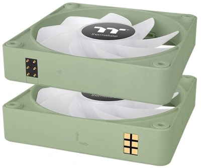 Вентилятор для корпуса Thermaltake CT120 EX Sync Matcha Reverse ARGB 120х120x25 зеленый 4-pin 31.2дБ (упак.:3шт) (CL-F198-PL12MG-A) Ret