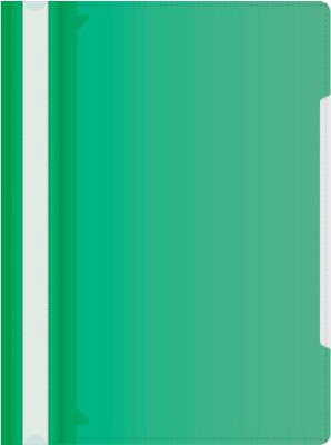 Папка-скоросшиватель Бюрократ -PS-K20GRN A4 прозрач.верх.лист карм.на лиц.стор. пластик зеленый 0.12/0.16