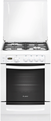 Плита Газовая Gefest 6100-03 белый (металлическая крышка) реш.чугун