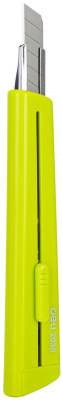 Нож канцелярский Deli E2038GREEN 80мм шир.лез.9мм зеленый блистер