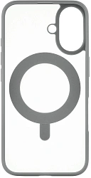 Чехол (клип-кейс) uBear для Apple iPhone 16 Clip 360 with MagSafe серый (CS438GR61RG-I24M)