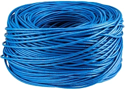 Кабель информационный Rexant 01-0047 кат.6 UTP 4 пары PVC внутренний 305м синий