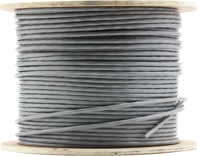 Кабель сетевой Buro BU-COP-055-FTP FTP 4 пары cat.6 solid 0.55мм Cu 305м серый